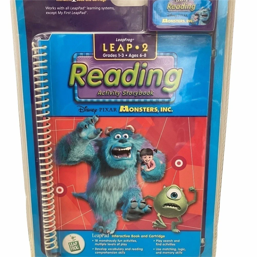 Leapfrog Interactive Reading Activity Book Disney’s Monsters, Inc Level 2 Gr 1-3